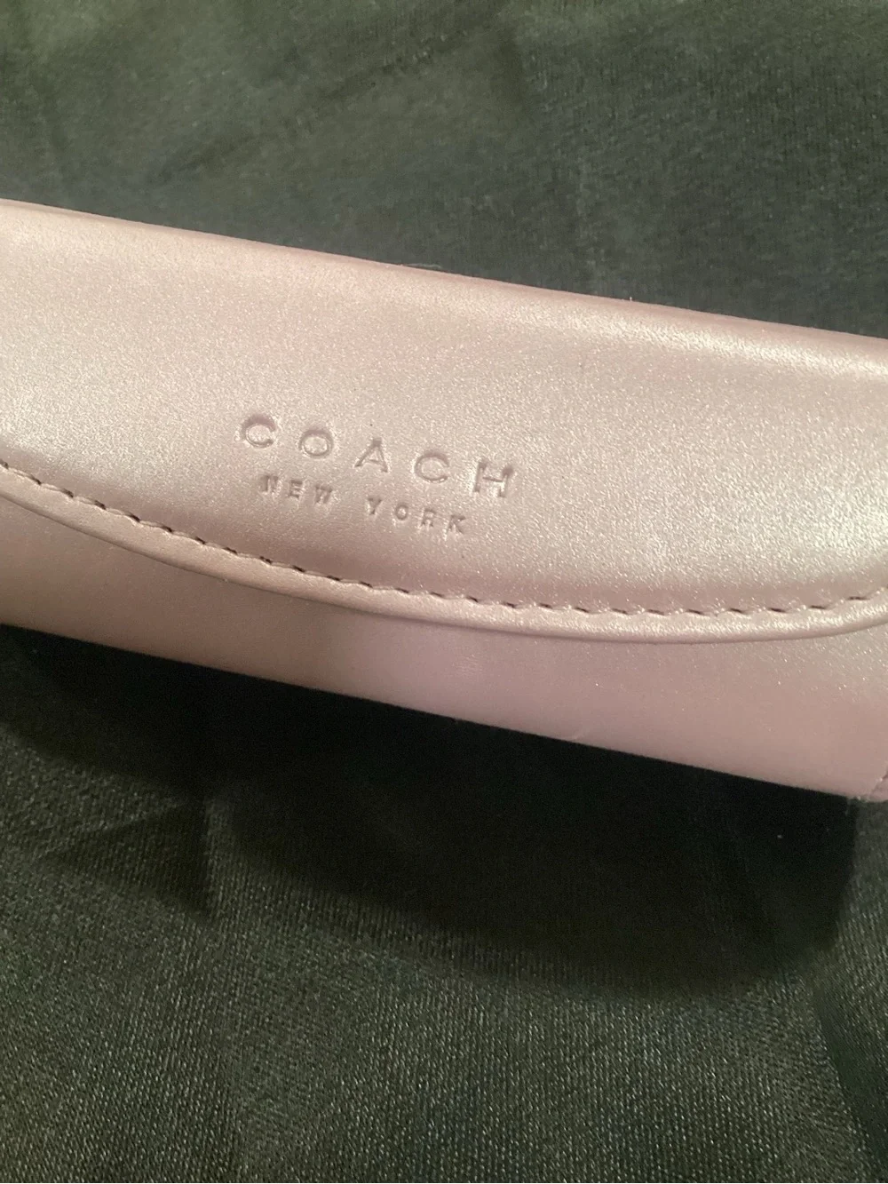Vintage COACH lilac Lipstick Case, W mirrored in Lilac